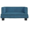 vidaXL Hundebett Blau 60x40x30 cm Samt