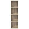 vidaXL TV-Wandschrank Sonoma-Eiche 37x37x142,5 cm Holzwerkstoff
