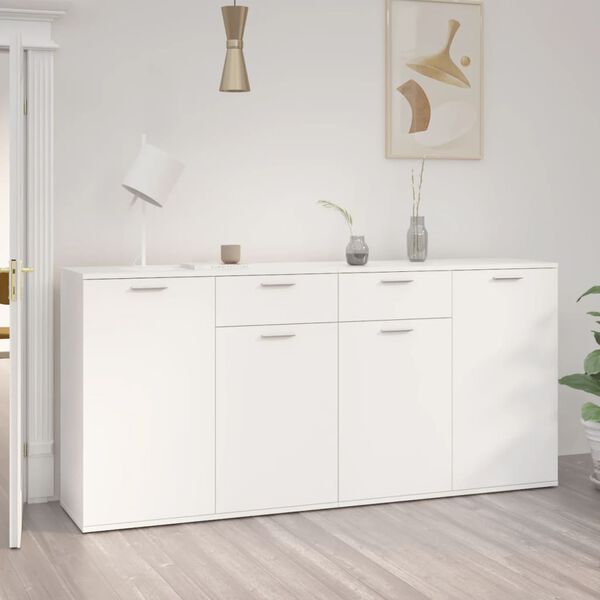 vidaXL Sideboard Wei&szlig; 160x36x75 cm Holzwerkstoff