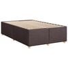 vidaXL Boxspringbett mit Matratze Dunkelbraun 120x190 cm Stoff