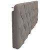 vidaXL Kopfteil-Kissen Taupe 180 cm Stoff