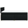 vidaXL Boxspringbett mit Matratze Schwarz 140x200 cm Stoff