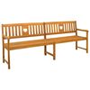 vidaXL Bank Outdoor 4 -Sitzer 220 x 56 x 90 cm Massivholz Akazie Natur