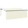 vidaXL Einziehbare Markise Creme 350 x 200 cm Polyester und Aluminium