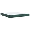 vidaXL Boxspringbett mit Matratze Dunkelgr&uuml;n 180x200 cm Samt
