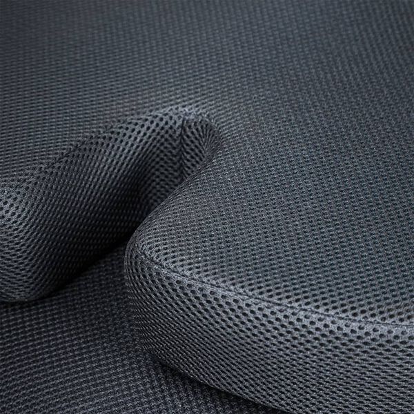 HI Wirbels&auml;ulenkissen 45x35x7 cm Schwarz