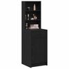 vidaXL Highboard Schwarz Eichen-Optik 40 x 40,5 x 135 cm Holzwerkstoff