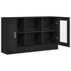 vidaXL Sideboard Schwarz Eichen-Optik 120 x 30,5 x 70 cm Holzwerkstoff