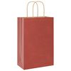vidaXL Papiertragetaschen 250 Stk. mit Henkeln Rot 21x11x31 cm