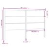 vidaXL Kopfteil Weiß 206x4x100 cm Massivholz Kiefer