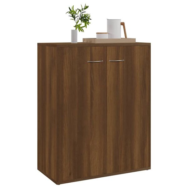 vidaXL Sideboard Braun Eichen-Optik 60x30x75 cm Holzwerkstoff