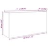 vidaXL Bad-Wandschrank Schwarz 80x25x40 cm Holzwerkstoff