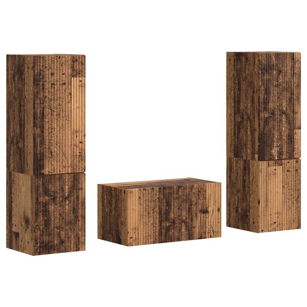 vidaXL TV-Schrankset 5 pcs Altholz Holzwerkstoff