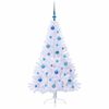 vidaXL K&uuml;nstlicher Weihnachtsbaum Wei&szlig; 150 cm PVC und Stahl