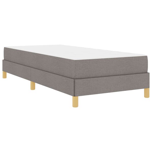 vidaXL Boxspringbett Taupe 80 x 200 cm Stoff
