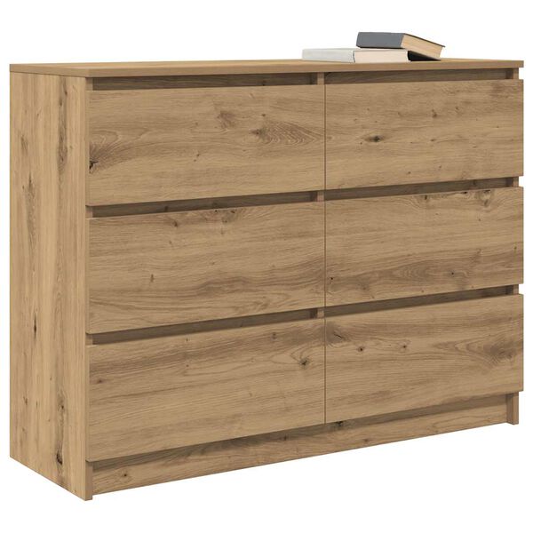 vidaXL Sideboard Artisan-Eiche 100x35x76 cm Holzwerkstoff