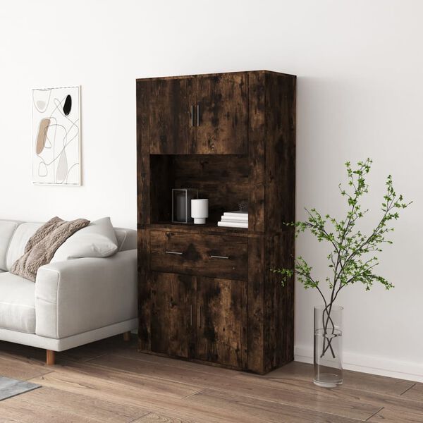 vidaXL Highboard R&auml;uchereiche Holzwerkstoff
