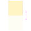 vidaXL Verdunkelungsrollo Gelb 75x130 cm Stoffbreite 70,7 cm Polyester