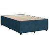 vidaXL Boxspringbett mit Matratze Blau 120x190 cm Samt