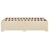 vidaXL Bettgestell ohne Matratze Creme 120x200 cm Stoff