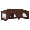 vidaXL Pop-up Partyzelt 575 x 288 x 245 cm Braun Oxford-Stoff