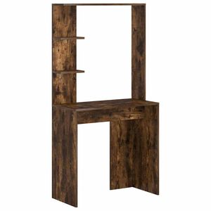 vidaXL Schreibtisch Ger&auml;ucherte Eiche Holzwerkstoff