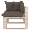 vidaXL 6-tlg. Garten-Lounge-Set aus Paletten mit Kissen Kiefernholz