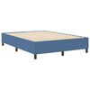 vidaXL Plattformbettgestell Blau 140 x 190 cm Cordstoff