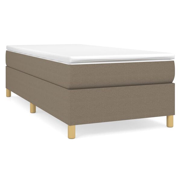 vidaXL Boxspringbettgestell Taupe 80x200 cm Stoff
