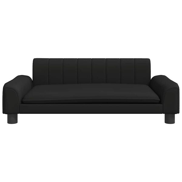 vidaXL Kindersofa Schwarz 90x53x30 cm Kunstleder
