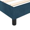 vidaXL Boxspringbett mit Matratze Dunkelblau 100x200 cm Samt