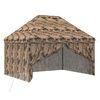 vidaXL Pop-up Pavillon mit 4 Seitenw&auml;nden 3 x 4 m Wald-Tarnfarbe