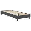 vidaXL Boxspring-Bettgestell Grau Stoff 80x200 cm