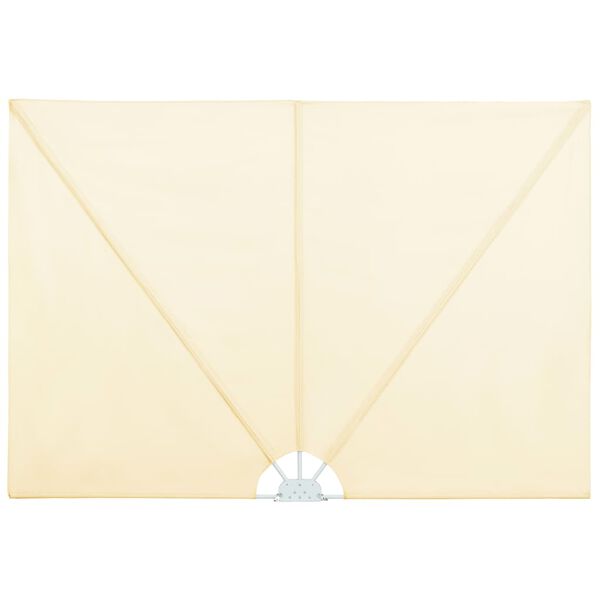 vidaXL Faltbarer Terrassen-Seitenf&auml;cher Creme 300&times;150 cm