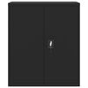 vidaXL Aktenschrank Schwarz 90x40x145 cm Stahl