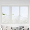 vidaXL Statisches Fensterfolie Stern-Muster 45 x 500 cm PVC