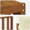 vidaXL Sofagarnituren 11 pcs Natur und Creme Massivholz Akazie