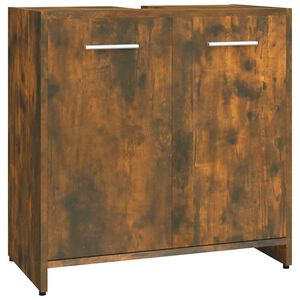 vidaXL Badschrank R&auml;uchereiche 60x33x60 cm Holzwerkstoff