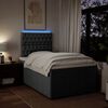 vidaXL Boxspringbett mit Matratze Taupe 120x190 cm Stoff