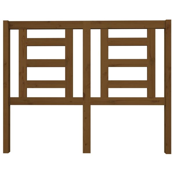 vidaXL Kopfteil Honigbraun 126x4x100 cm Massivholz Kiefer