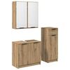 vidaXL Badezimmerm&ouml;bel-Set 3 Stk. Artisan-Eiche 64,5 x 33,5 x 59 cm