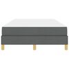 vidaXL Boxspringbett mit Matratze Dunkelgrau 120 x 190 cm Stoff