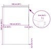 vidaXL Duschrollo mit Kassette 160x240 cm Stoffbreite 156 cm