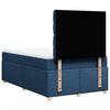 vidaXL Boxspringbett mit Matratze Blau 120x190 cm Stoff