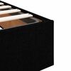 vidaXL Ottoman-Bett mit Matratze Schwarz 120x200 cm Stoff