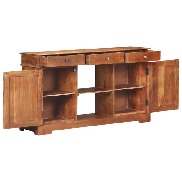 vidaXL Sideboard 135x35x75 cm Akazienholz Massiv