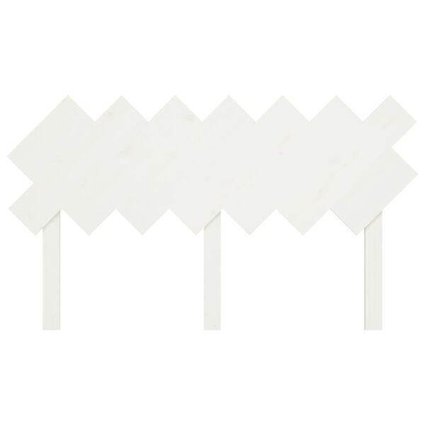 vidaXL Bett-Kopfteil Wei&szlig; 141x3x80,5 cm Massivholz Kiefer