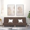 vidaXL Schlafsofa 2-Sitzer Taupe Stoff
