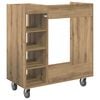 vidaXL Golf Schrank Mit Rad Uni Artisan-Eiche 65 x 45 x 98 cm