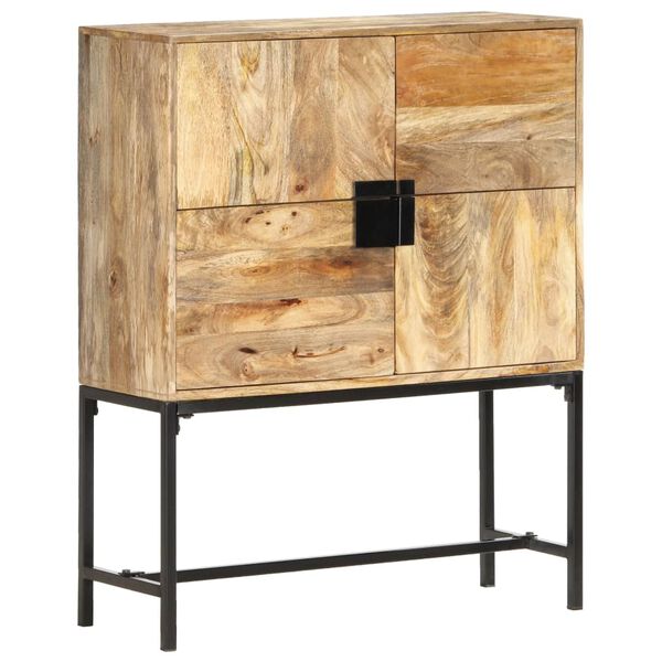 vidaXL Highboard 80x30x100 cm Massivholz Mango
